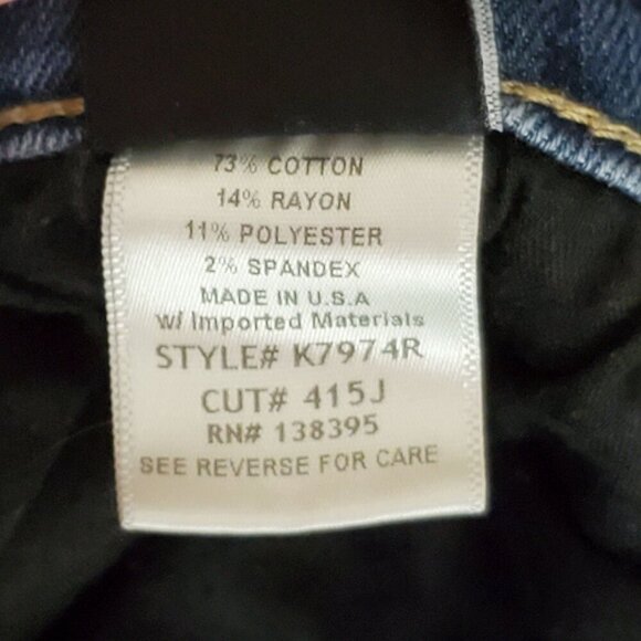 Flying Monkey Platinum Stretch Skinny Jeans Womans Size 28 Blue Denim Low Rise - Picture 3 of 10